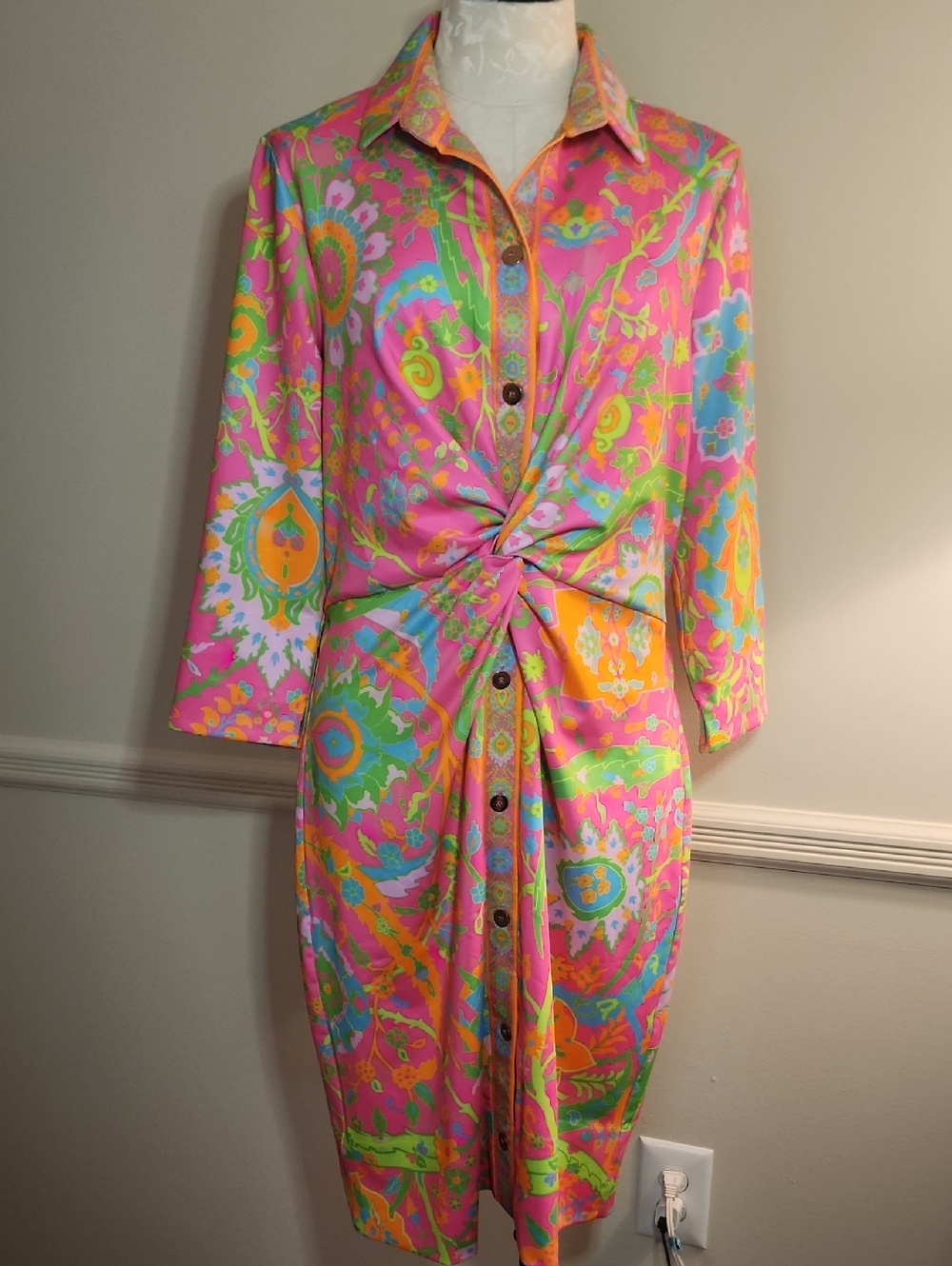Gretchen Scott Designs XL Neon Dress